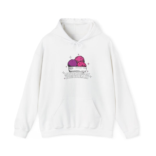 Moonbeam Icecream Hoodie White Front