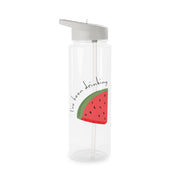 I've Been Drinkin Watermelon - Queen B Clear Water Bottle 6