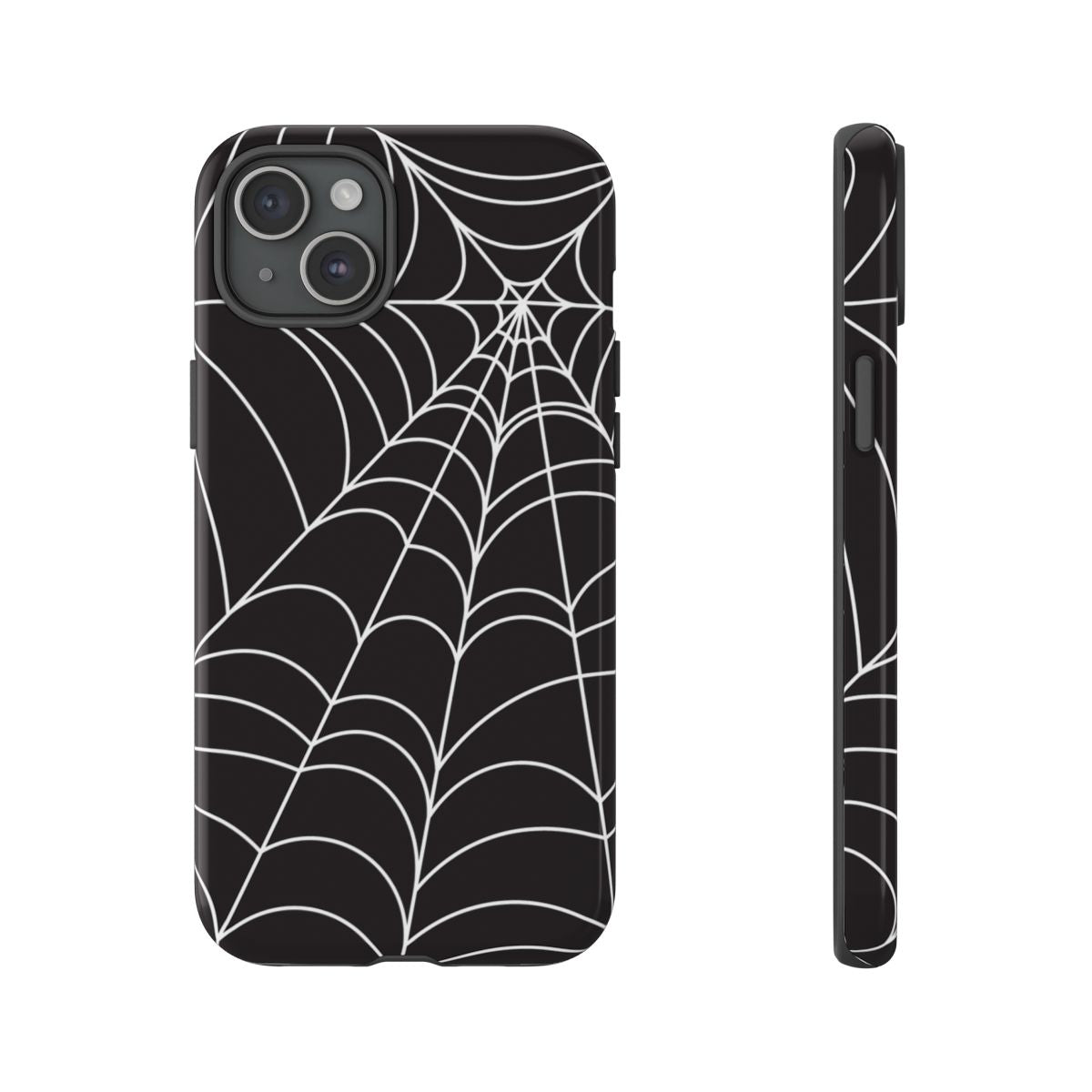 Black Cobwebs Pattern Phone Case