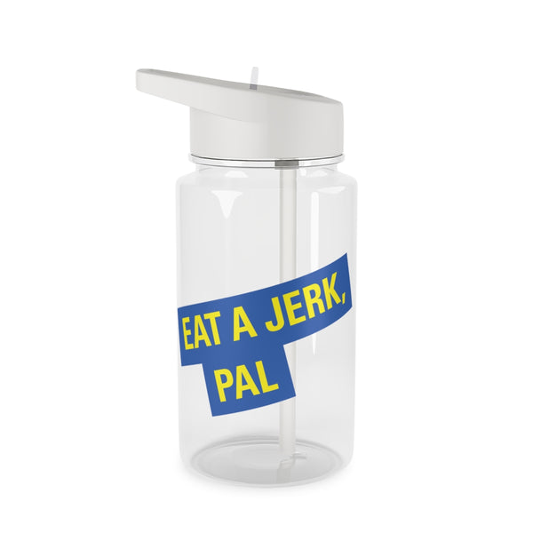 Eat A jerk, Pal - B99 Clear Water Bottle