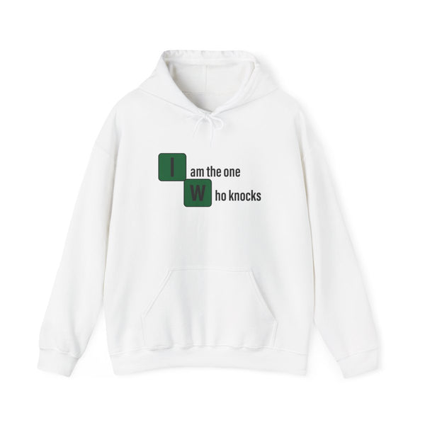 I Am The One Who Knocks Hoodie White Front