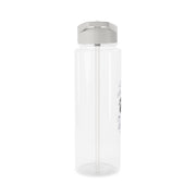 White K-Pop Band Army Logo and Signatures Clear Water Bottle 8