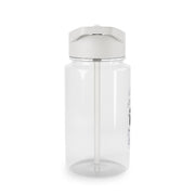 White K-Pop Band Army Logo and Signatures Clear Water Bottle 3