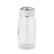 White K-Pop Band Army Logo and Signatures Clear Water Bottle 4
