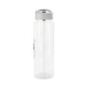 White K-Pop Band Army Logo and Signatures Clear Water Bottle 9