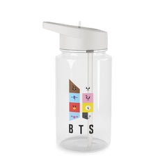 BT21 K-Pop Band Logo Clear Water Bottle