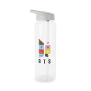 BT21 K-Pop Band Logo Clear Water Bottle 6