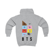BT21 K-Pop Band Logo Kids Hoodie 4