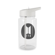BTS logo Black - K Pop Clear Water Bottle 2