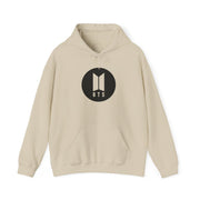BTS logo Black - K Pop Hoodie 5
