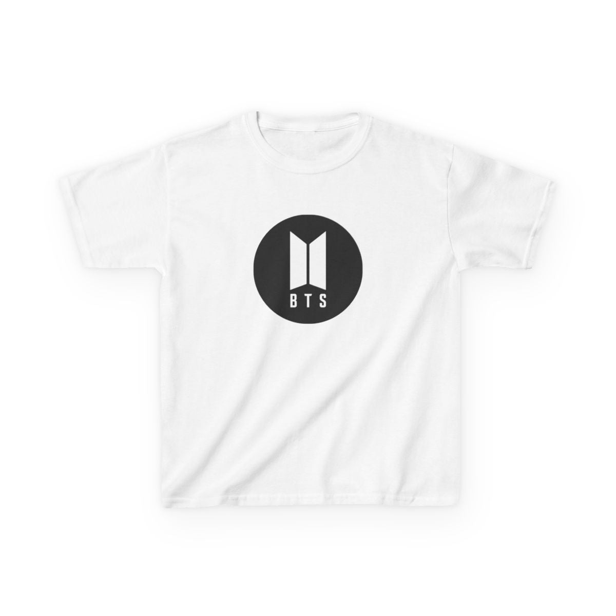 BTS logo Black - K Pop Kids T-Shirt