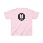 BTS logo Black - K Pop Kids T-Shirt 8