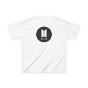 BTS logo Black - K Pop Kids T-Shirt 2