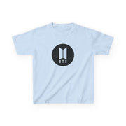 BTS logo Black - K Pop Kids T-Shirt 5