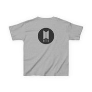 BTS logo Black - K Pop Kids T-Shirt 4