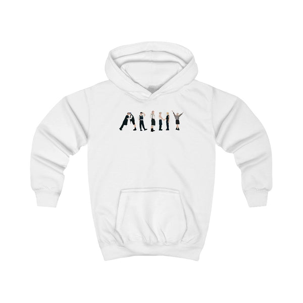 K-Pop Band Army Members Kids Hoodie White Front