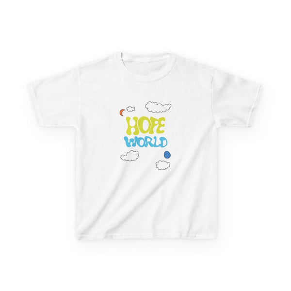 Hope World - BTS Kids T-Shirt White Front