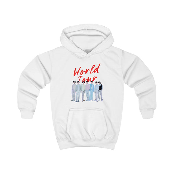 K-Pop Band Pastel Tour Kids Hoodie White Front