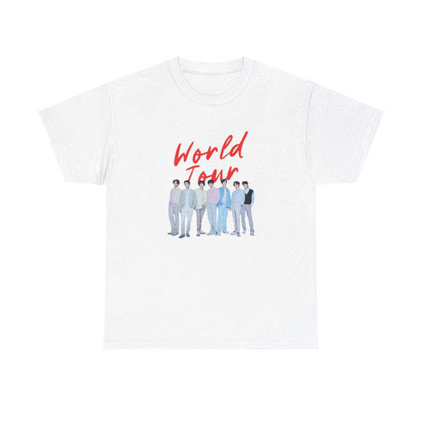 K-Pop Band Pastel Tour T-Shirt White Front