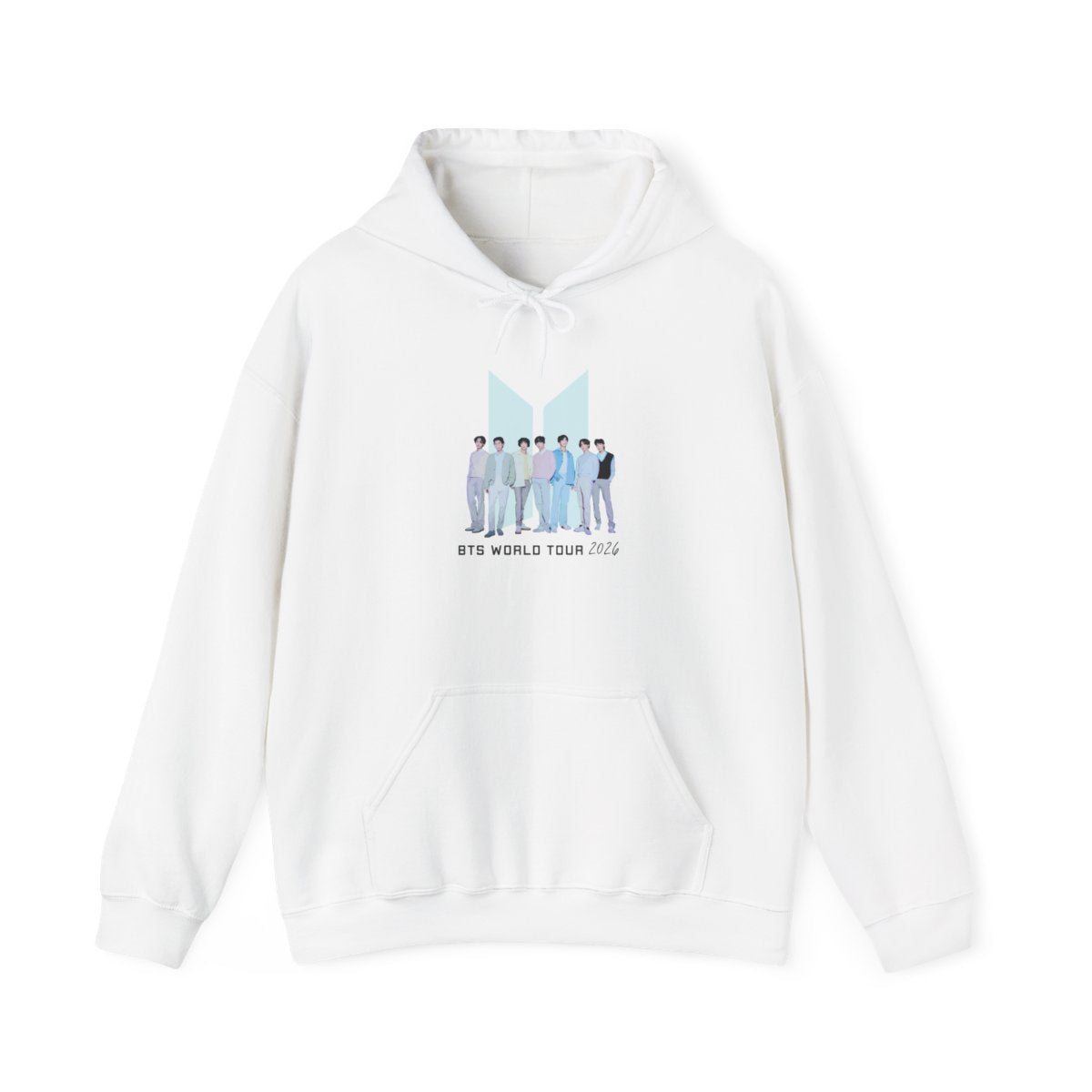 K-Pop Band Tour Pastel Blue Hoodie