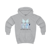 K-Pop Band Tour Pastel Blue Kids Hoodie 3