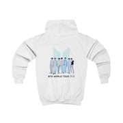 K-Pop Band Tour Pastel Blue Kids Hoodie 2