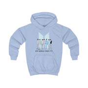 K-Pop Band Tour Pastel Blue Kids Hoodie 5