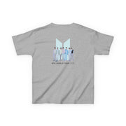 K-Pop Band Tour Pastel Blue Kids T-Shirt 4