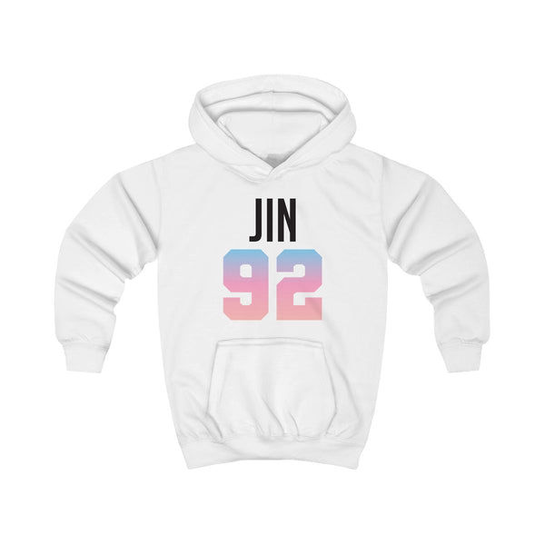 Jin 92 Kids Hoodie White Front