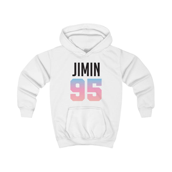 Jimin 95 Kids Hoodie White Front