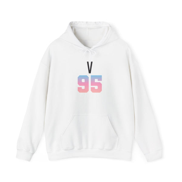 V 95 Hoodie White Front