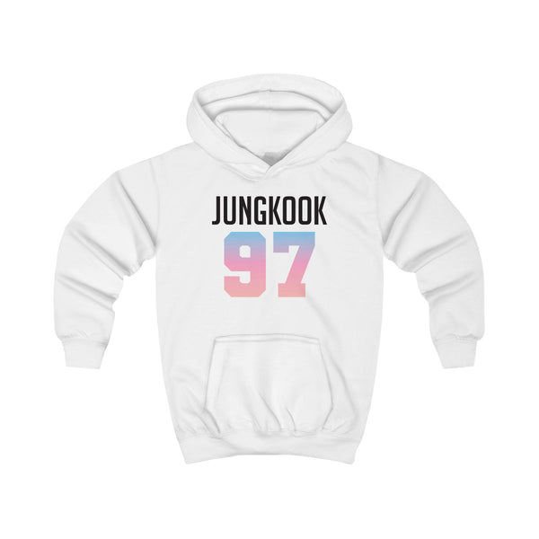 Jungkook 97 Kids Hoodie White Front