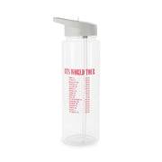 K-Pop Band World Tour List 2026 Clear Water Bottle 6