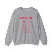 K-Pop Band World Tour List 2026 Sweatshirt 3