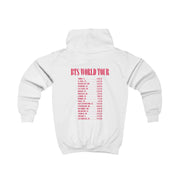 K-Pop Band World Tour List 2026 Kids Hoodie 2
