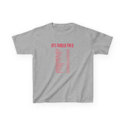 K-Pop Band World Tour List 2026 Kids T-Shirt 3