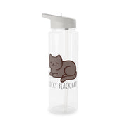 Lucky Black Cat - Cats Clear Water Bottle 6