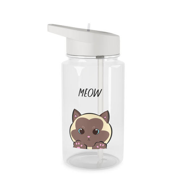 Meow Green - Cats Clear Water Bottle