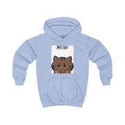 Meow Purple - Cats Kids Hoodie 5