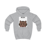 Meow Purple - Cats Kids Hoodie 3