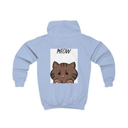 Meow Purple - Cats Kids Hoodie 6