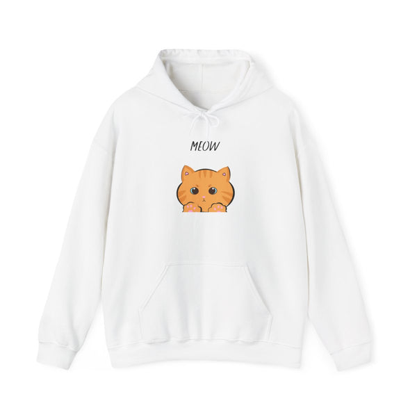 Ginger Cat - Cats Hoodie White Front