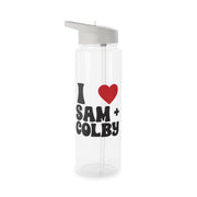 I Love S & C Clear Water Bottle 6