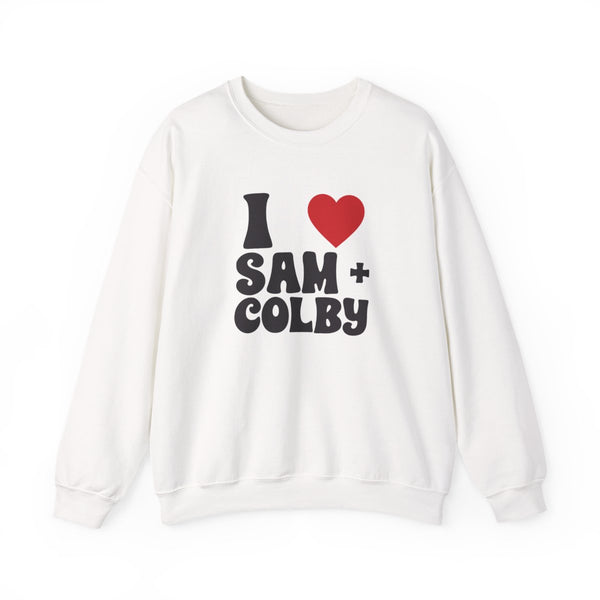 I Love S & C Sweatshirt White Front