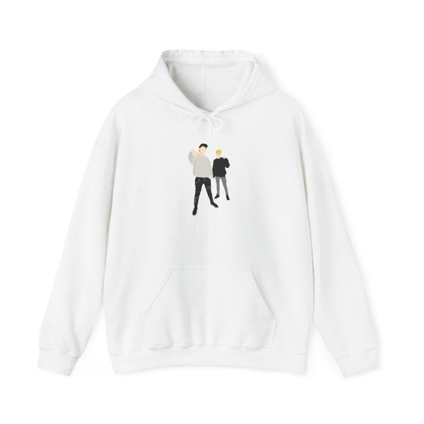 Standing - S & C Hoodie White Front