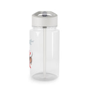 Dachshund Through The Snow - Christmas Clear Water Bottle 4