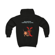 Dachshund Through The Snow - Christmas Kids Hoodie 6
