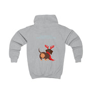 Dachshund Through The Snow - Christmas Kids Hoodie 4
