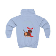 Dachshund Through The Snow - Christmas Kids Hoodie 8