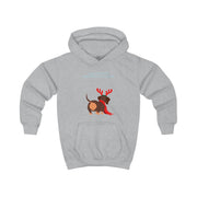 Dachshund Through The Snow - Christmas Kids Hoodie 3